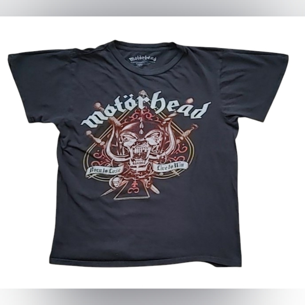 Motorhead 2019 Born To Lose Live To Win T-Shirt Small Black Cropped Band Tee